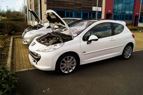 Peugeot 207 Vs Peugeot 208 Bonnets Up