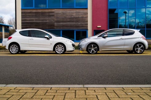 Peugeot 207 Vs Peugeot 208 Nose To Nose