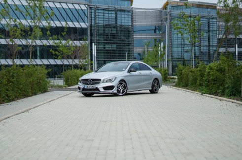 Merceds Benz CLA AMG Sport - Front Angle Far Away - carwitter.jpg