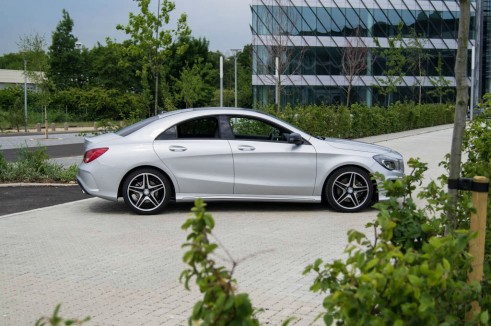 Merceds Benz CLA AMG Sport - Side Angle Close Up - carwitter.jpg