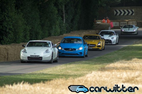Goodwood FoS 2013 - Car Lineup On Hill - carwitter