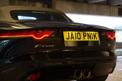 Jaguar F-Type Jalopnik Number 1 Plate UK - carwitter