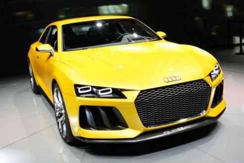 Audi Sport Quattro Concept Front Angle - Frankfurt Motor Show 2013 - carwitter