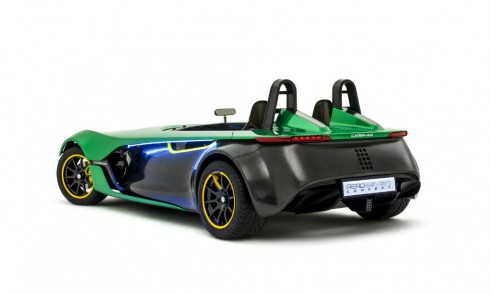 Caterham Aero Seven Rear Three quarters - carwitter