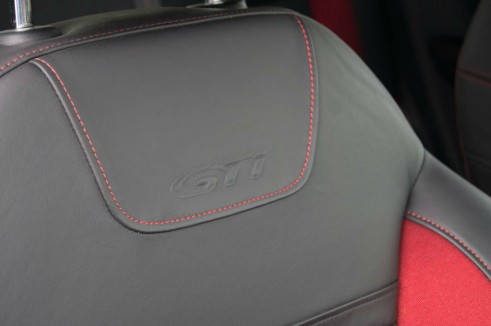 Peugeot 208 GTI Review Seat Logo - carwitter