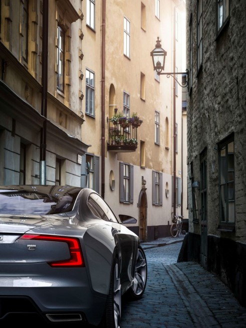 Volvo Concept Coupé Rear Setting - carwitter