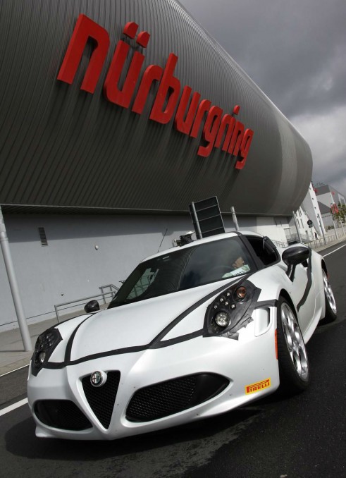 Alfa Romeo 4C Nurburgring Front Sign - carwitter
