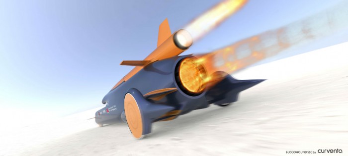 Bloodhound SSC Rear by Curventa - carwitter