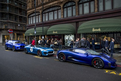 Jaguar C-X17 Cx75 and Project 7 concept cars Harrods Day 2013 - carwitter