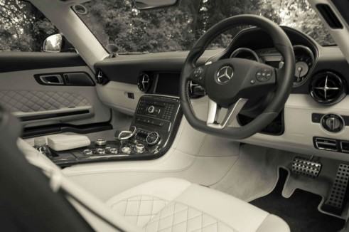 Mercedes Benz SLS AMG GT Monza Grey Review - Interior Shot - carwitter