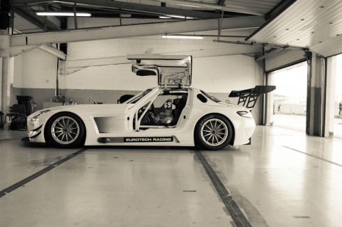 Mercedes SLS GT3 Eurotech - Side On - carwitter