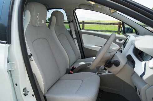 Renault ZOE Review - Front Seats - carwitter