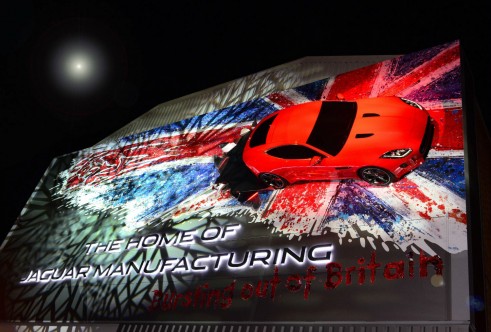 Jaguar F-Type Coupe Side Of Castle Bromwich Factory Night - carwitter