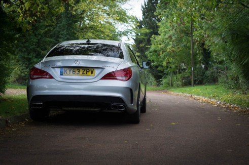 Mercedes Benz CLA45 AMG Review - Rear Scenic - carwitter