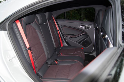 Mercedes Benz CLA45 AMG Review - Rear Seats - carwitter