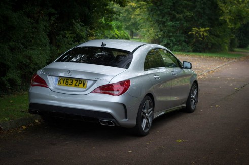 Mercedes Benz CLA45 AMG Review - Rear Side - carwitter