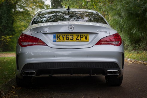 Mercedes Benz CLA45 AMG Review - Rear - carwitter
