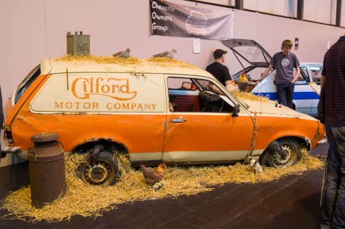 NEC Classic Car Show 2013 Review - Barn Find Van Setup - carwitter