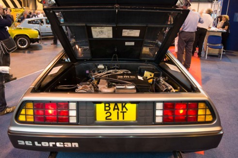 NEC Classic Car Show 2013 Review - Delorean Rear Engine - carwitter