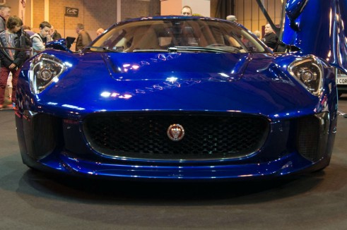 NEC Classic Car Show 2013 Review - Jaguar CX-75 Concept Front Close - carwitter
