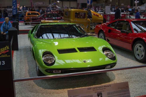 NEC Classic Car Show 2013 Review - Lamborghini Miura Front - carwitter