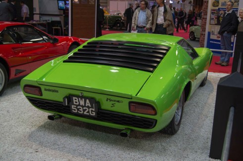 NEC Classic Car Show 2013 Review - Lamborghini Miura Rear - carwitter