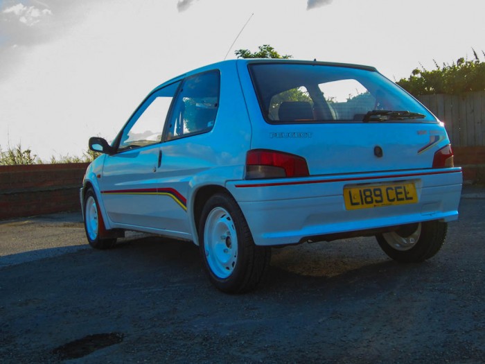 Peugeot 106 Rallye S1 Rear Angle - carwitter