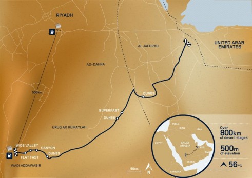 Range Rover Sport Empty Quarter Challenge Map - carwitter