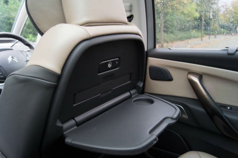 2013 Citroen C4 Picasso Review - Rear Seat Tray Tables - carwitter