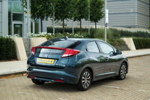 2013 Honda Civic Review - Rear Angle - carwitter