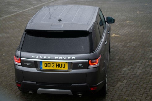 2013 Range Rover Sport Review - Rear Above - carwitter