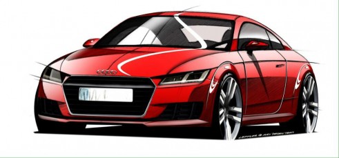 2014 Audi TT design sketces front - carwitter