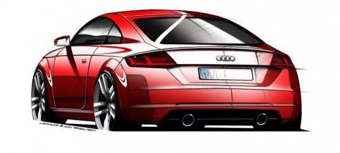 2014 Audi TT design sketces rear - carwitter