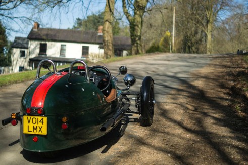 2014 Morgan 3 Wheeler Review - Rear Angle - carwitter