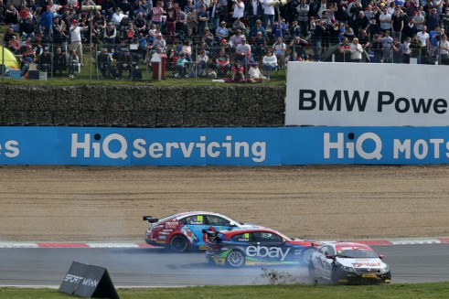 BTCC 2014 - Brands Hatch Indy - Menu Spins - carwitter
