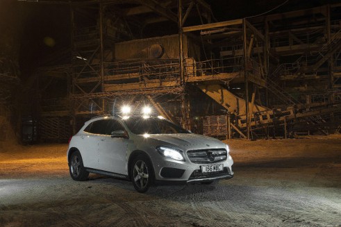 Mercedes Benz GLA Salt Mine UK Launch - Front - carwitter