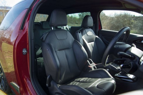 Citroen DS3 Cabrio Review - Front Seats - carwitter