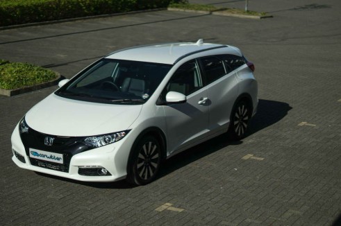 Honda Civic Tourer Review - Front Overhead - carwitter