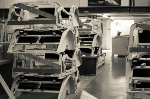 Morgan Factory Visit Tour - Plus 4 Bodies Stacked - carwitter
