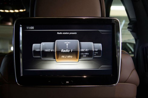 2014 Mercedes S Class Review - Rear Seat Touch Screen - carwitter