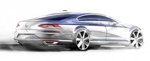 2015 VW Passat tease rear - carwitter