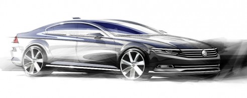 2015 VW Passat tease side - carwitter