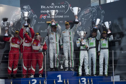 Blancpain Silverstone 2014 GTR Podium - carwitter