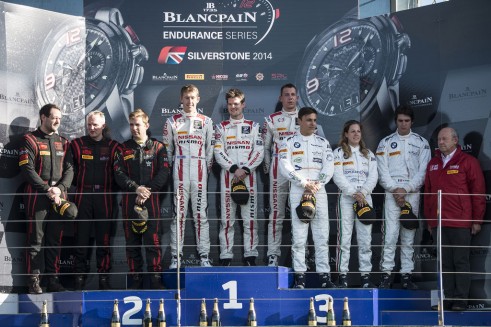 Blancpain Silverstone 2014 Pro-Am Podium - carwitter