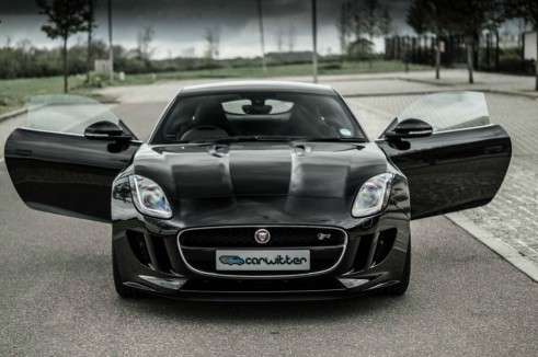 Jaguar F-Type Coupe R Review - Front Doors Open - carwitter