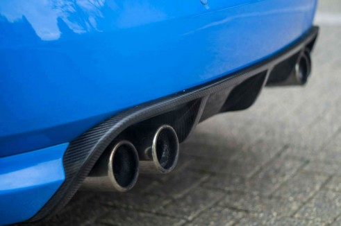 Jaguar XKRS Review - Rear Diffuser Exhaust Pipes - carwitter