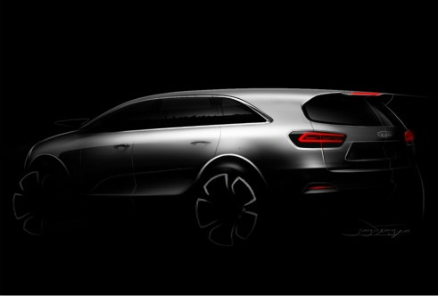 2015 Kia Sorento tease rear - carwitter