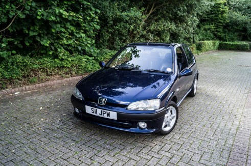 Mauritius Blue Peugeot 106 GTi - After Clean - Front - carwitter