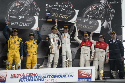 Blancpain Sprint Series 2014 Slovakia podium  - carwitter