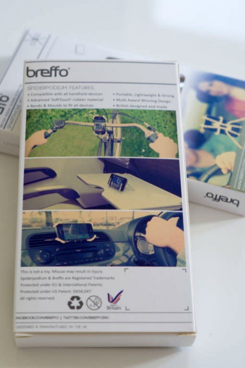 Breffo Spiderpodium Review - Box Close Up - carwitter